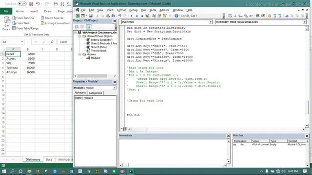 VBA - Dictionary смотреть онлайн
