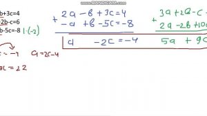Решение системы уравнений с тремя неизвестными