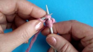 Английский метод - Лицевая петля - вязание на спицах Урок28 Knitting lesson for beginners