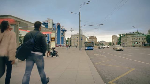Московский транспорт: новый автобус Москвы смотреть онлайн