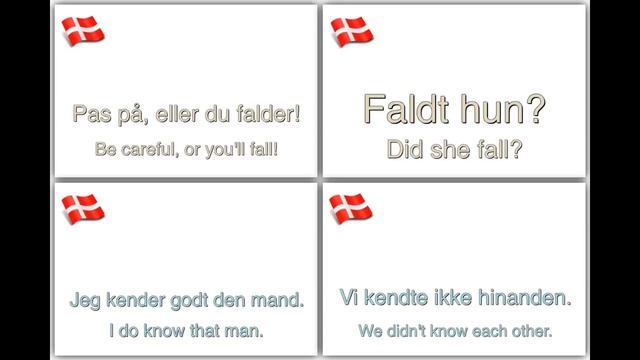 Learn Danish - 100 essential verbs with examples! смотреть онлайн