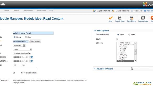 Joomla! 2.5 Tutorial - Modules смотреть онлайн