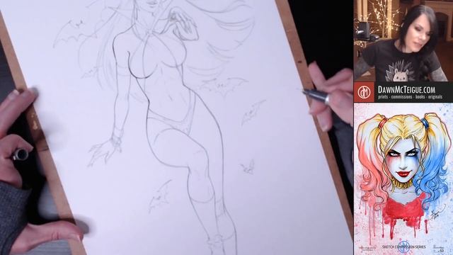 Twitch Replay: Vampirella Final Sketch & Inking смотреть онлайн