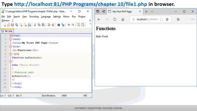 How to Open and Run PHP files in XAMPP (5.6.3) смотреть онлайн