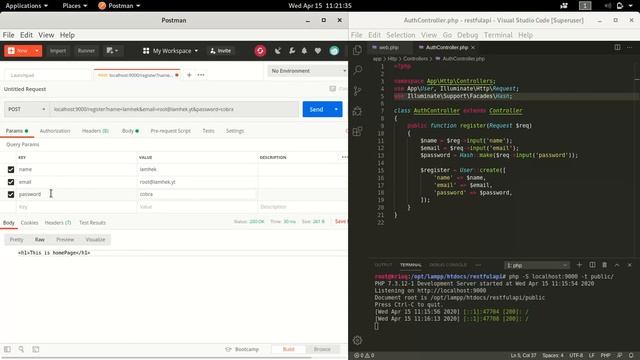 04 - Authentication Register and Validation - Lumen смотреть онлайн