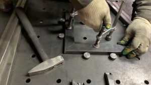 Обзор работы на сварочном столе 2000х1000. Мой сварочный цех. 3D сварочный стол