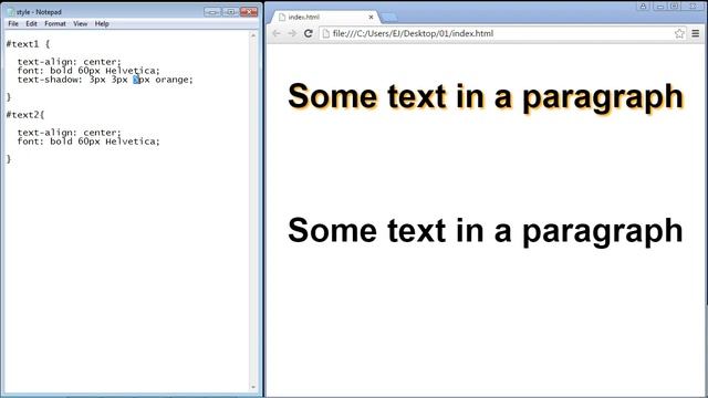 CSS Tutorial for Beginners - 59 - text shadow смотреть онлайн