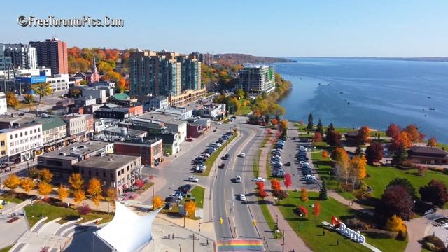 City of Barrie, Ontario. Drone Views смотреть онлайн