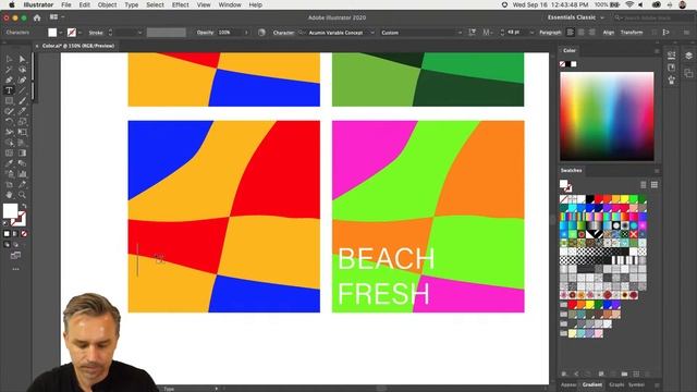 Creating, Mixing and Blending Colors in Illustrator смотреть онлайн