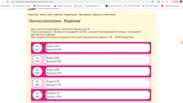 Микросистема Stacross основные ошибки, обзор кабинета, разбор маркетинга смотреть онлайн