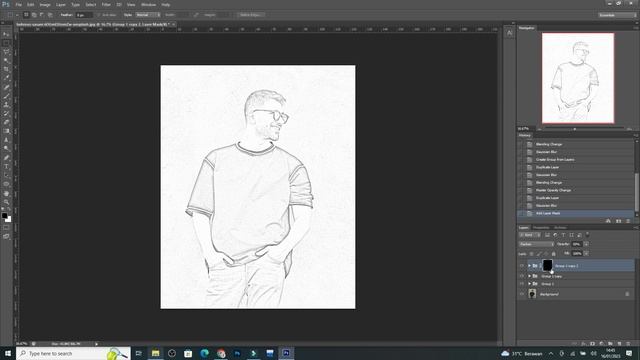 Cara Membuat Foto Menjadi Sketsa Pensil dengan Photoshop [Photo to Sketch #1] смотреть онлайн