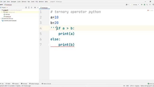Ternary Operator in Python смотреть онлайн