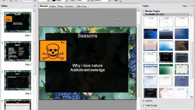 OpenOffice Impress (07): Master pages (templates) смотреть онлайн