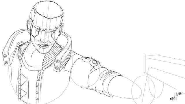 How to Draw cyberpunk 2077 | V male | step by step From Scratch | game character drawing смотреть онлайн