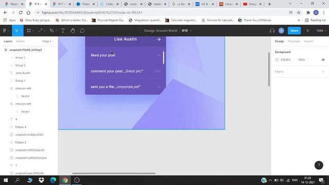 Weekly UI Design Task | Week - 8 | Notification Widget Screen | Figma смотреть онлайн