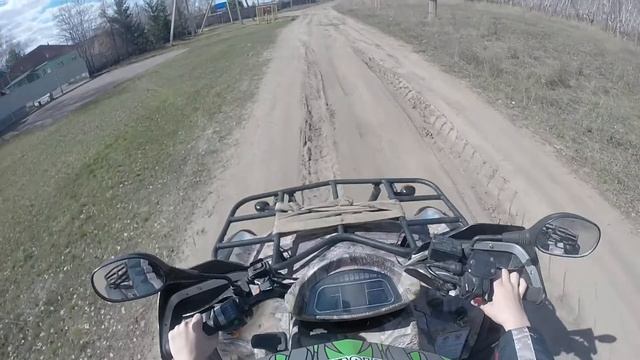 Покатушки CF MOTO X6 #4 Катаюсь по посёлкам :D смотреть онлайн