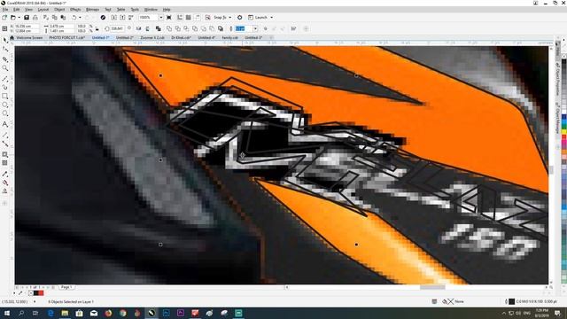 How To Make Sticker Motorcycle Mslaz in coreldraw смотреть онлайн