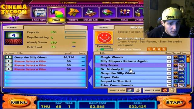 Cinema Tycoon Gold Lets Play! Episode 3 Upgrading Madly!!! смотреть онлайн