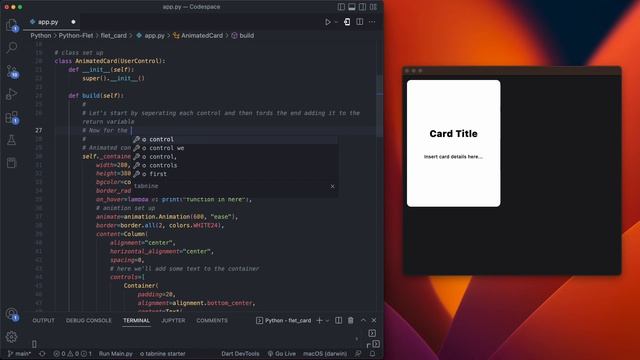 How To Animate Cards Using Python & Flet смотреть онлайн