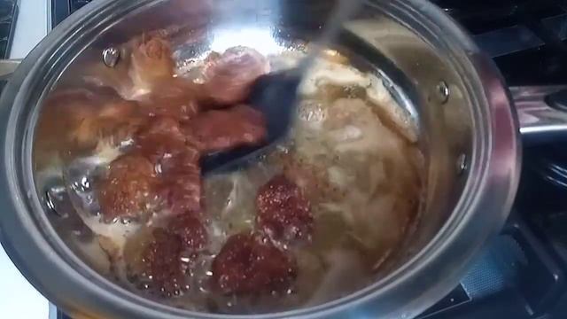 Жареные Куриные сердечки с тушёной капустой. смотреть онлайн