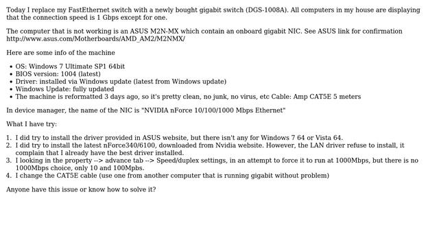 Gigabit LAN not working on ASUS M2N-MX (2 Solutions!!) смотреть онлайн