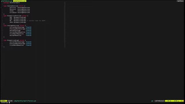 Adding JSON annotation in Golang struct using vim-go смотреть онлайн