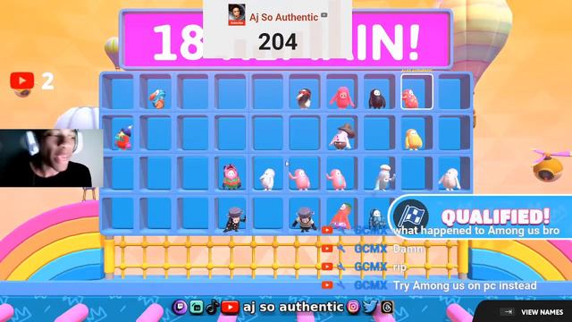 🔴LIVE - AJ SO AUTHENTIC - JOIN ME GANG!!! - FALL GUYS ULTIMATE KNOCKOUT смотреть онлайн