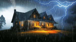 3 часа ночного дождя и грома для сна, учеба, медитация