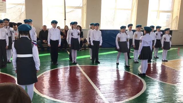 Смотр строевой песни 3 класса А смотреть онлайн