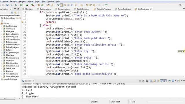 Library Management System using Java Object Oriented Programming (OOP) (Part 7) смотреть онлайн