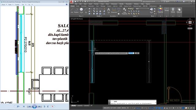 32 Autocad Dersleri Mimari Çizim Eğitim Seti | Zemin Kat Planı Kapı ve Pencerelerin Çizilmesi Tefri смотреть онлайн