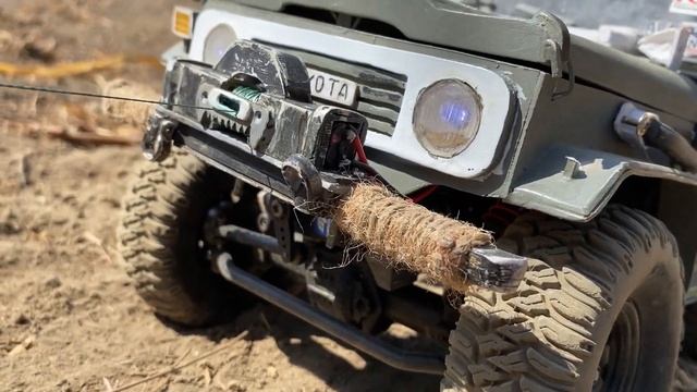 1/10 Scale RC OFFROAD : FMS Fj40 Cloning | Test Winch Dual Motor Part 1 ‼️