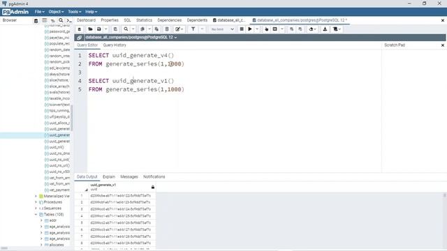 UUID-Universally Unique Identifier - use Postgresql(RDBMS) as UUID generator for columns in databas смотреть онлайн