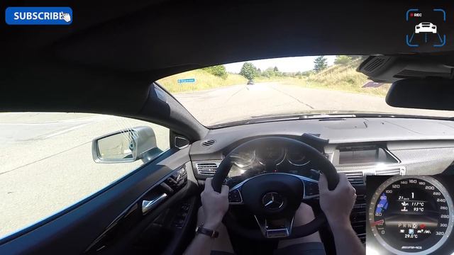740HP Mercedes Benz CLS 63 AMG 320 Km/h TOP SPEED Autobahn POV Test Drive By AutoTopNL