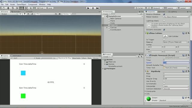 Delta Time | Programação na Unity смотреть онлайн
