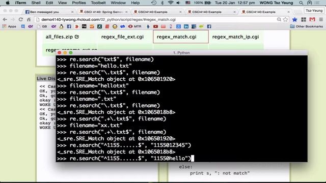 CSCI 4140 Lecture - Regex (Jan 20, 1 of 2) смотреть онлайн