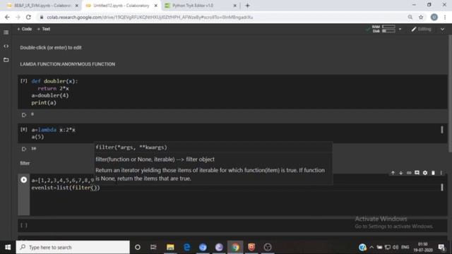 LAMBDA,FILTER AND MAP Functions in Python смотреть онлайн