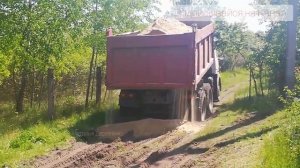 20 ТОНН Песка И Щебня... Машина 35 тонн Провалилась ?