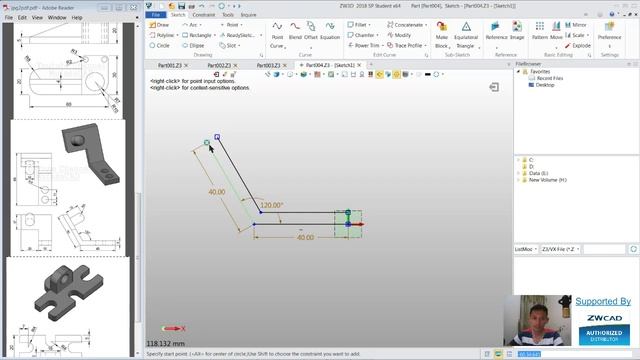 ZW3D Training 3D Modeling Tutorial For Beginner | 5 Models | Live Streaming смотреть онлайн