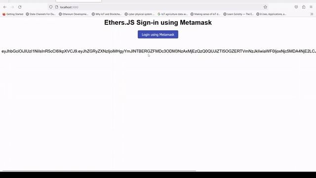 Blockchain Development | Login with Metamask using NodeJS backend | JWT authentication | смотреть онлайн