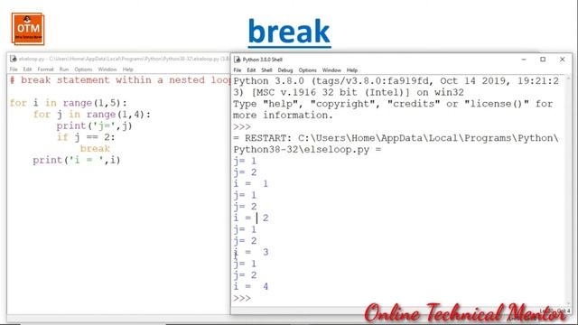 Loop Control Statement in Python Programming Language | break continue and pass statement in Python смотреть онлайн