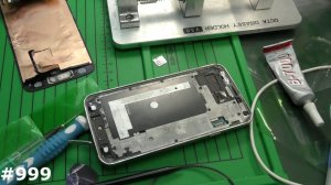 Снять разбитый дисплей без полного разбора на Samsung SM-G900F Galaxy S5