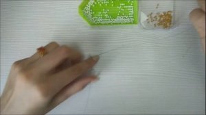 Кольцо из бисера в технике крестик | Плетение крестиком в два ряда