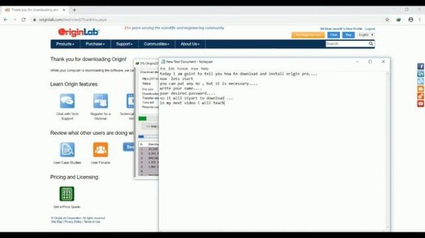 How to download and install Origin lab Technics to upload data and draw graphs in Origin