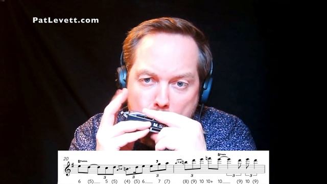 How to play 'Everyday I Have The Blues' on Chromatic Harmonica - Stevie Wonder solo - Blues in G смотреть онлайн