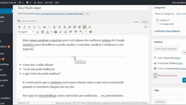 Wordpress Blogs | Como Formatar Seu Artigo no Wordpress ( Editor de Posts ) смотреть онлайн