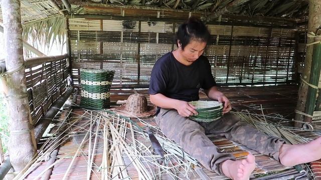 Build A Fence, Handmade Bamboo Basket, Cook Yam: Survival Alone In The Rainforest |EP.69