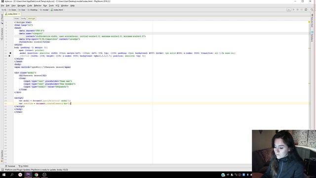 Модальное окно на чистом javascript смотреть онлайн