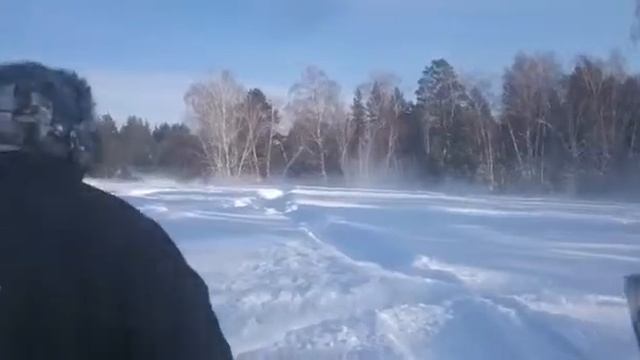 Задуряемся на снегоходе!! смотреть онлайн