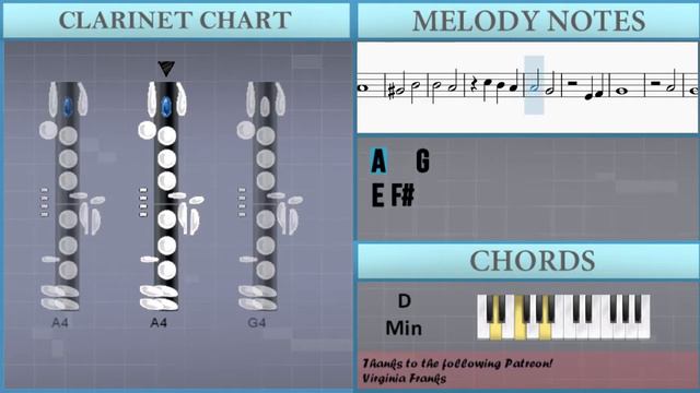 How to play A Beautiful Song (NiER Automata) by Keiichi Okabe on Clarinet (Tutorial) смотреть онлайн